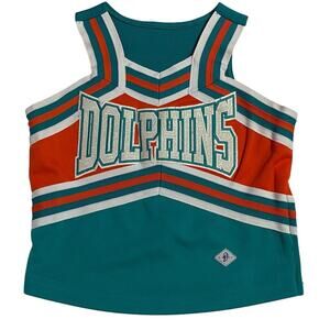 Dehen Youth Miami Dolphins Cheerleading Outfit Size 17x19 Green and Orange